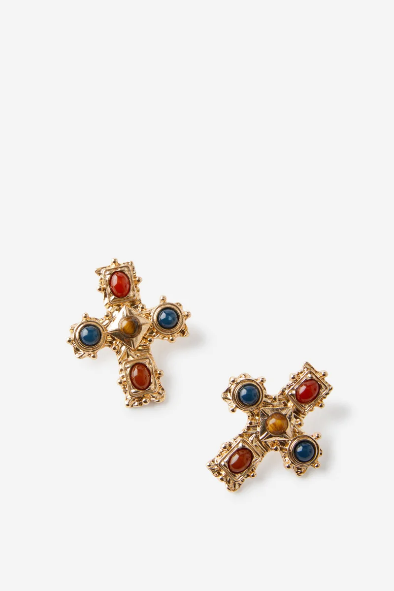 روبي Mid Charm Earring